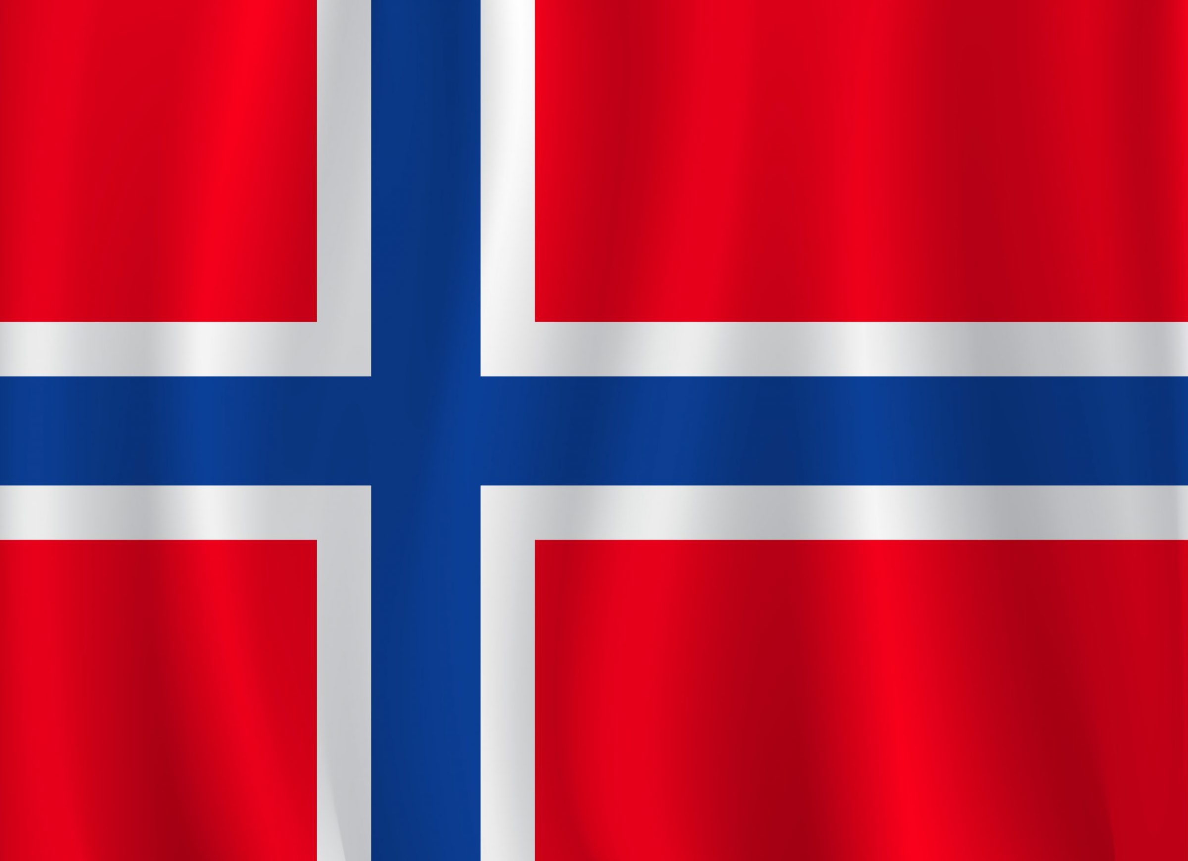 Illusytration av norska flaggan